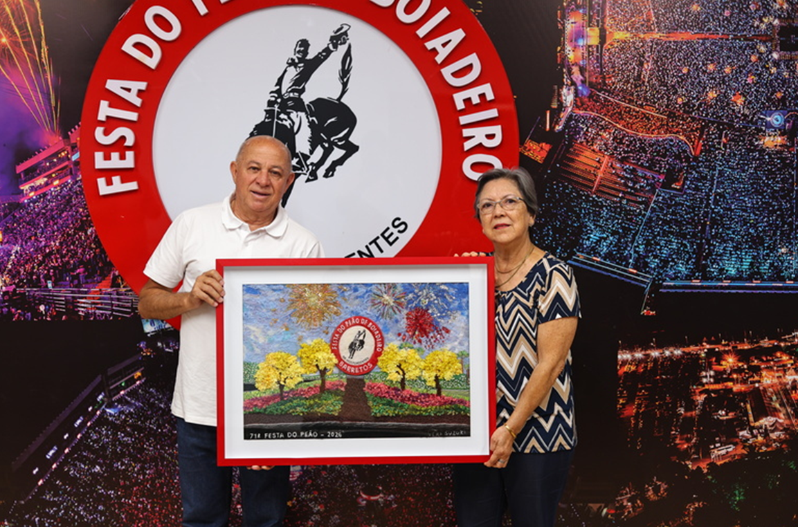 Cartaz oficial da 71ª Festa do Peão de Barretos homenageia a memória e a tradição em obra de Vera Suzuki
